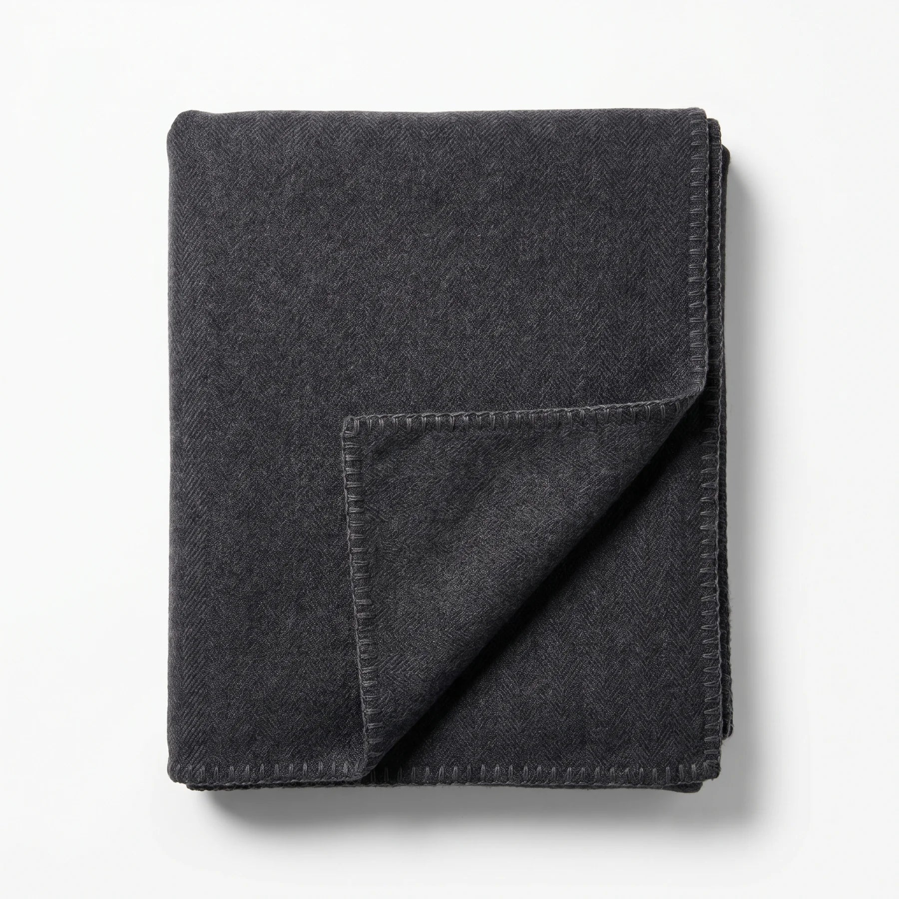 Charcoal Merino Wool Throw