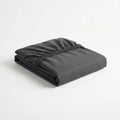 Charcoal Organic Cotton Fitted Sheet, UK King