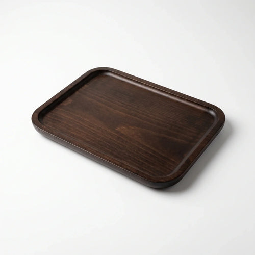 Espresso Beech Wood Lap Tray