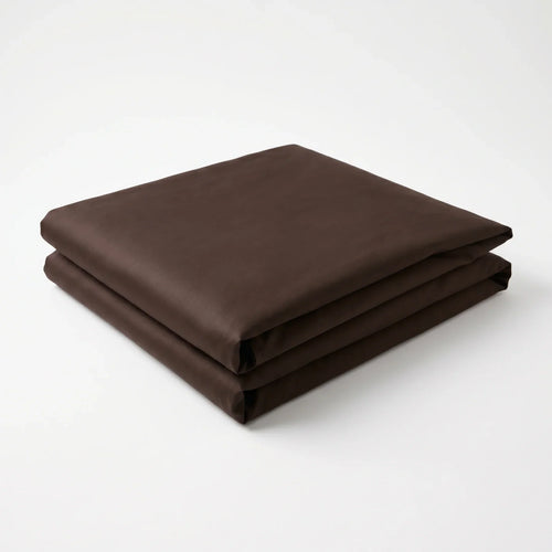Espresso Cotton Sateen Duvet Cover, UK King