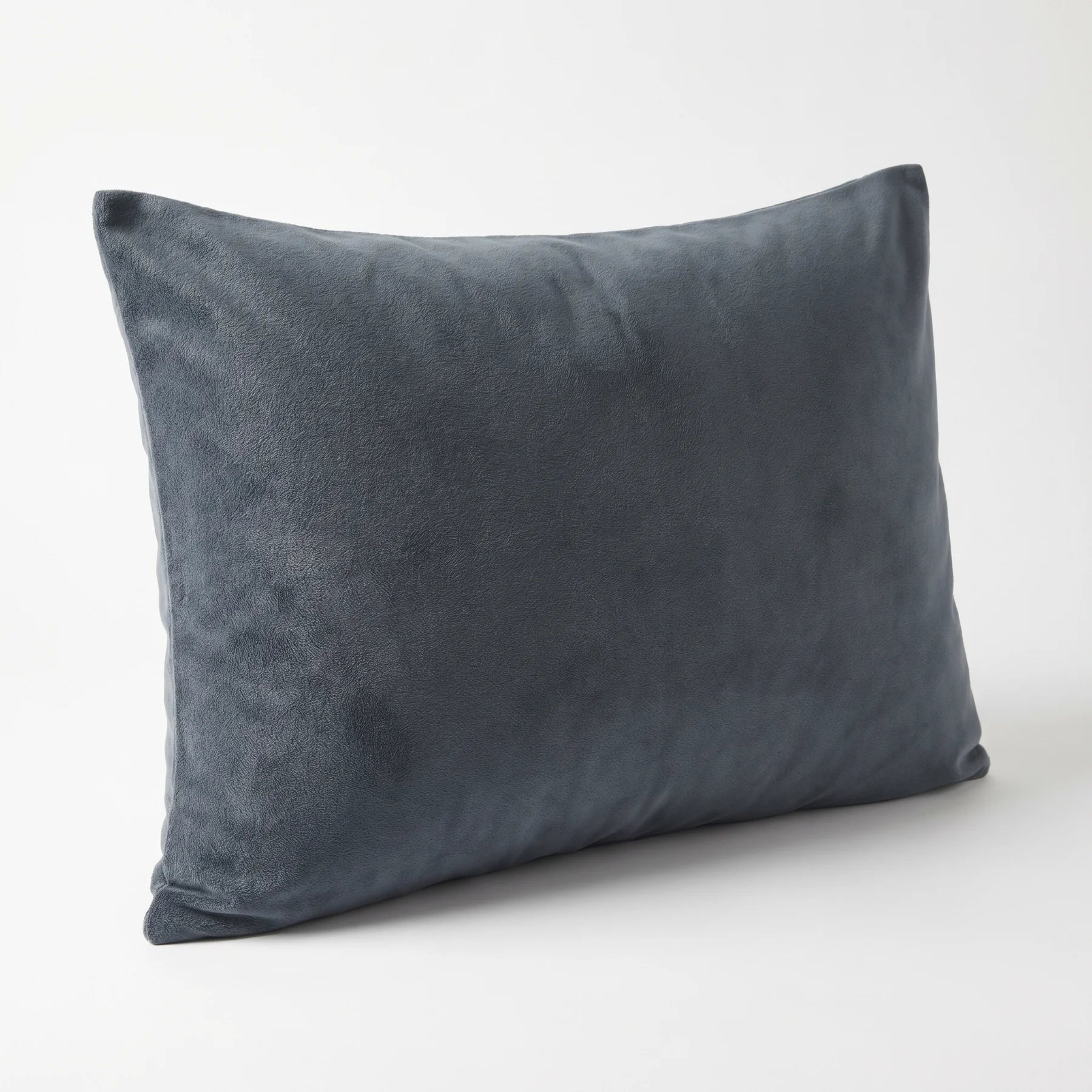 Slate Brushed Cotton Pillowcase, Standard / 50cm x 75cm
